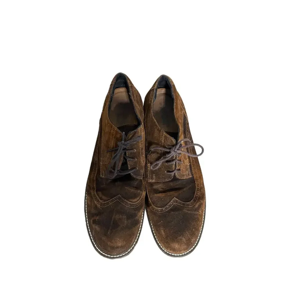 NAOT MAGNATE‎ sz 47 12.5 13 Brown leather suede oxford wingtip